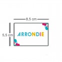 Carte coins arrondis 8,5x5,5cm