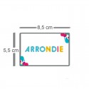 Carte coins arrondis 8,5x5,5cm