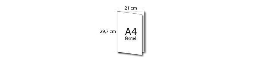 Plaquette A3 ouvert / A4 fermé