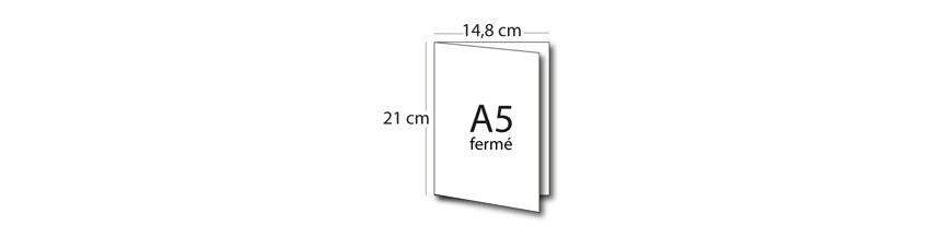 Plaquette A4 ouvert / A5 fermé