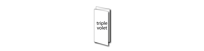 Plaquette triple volet