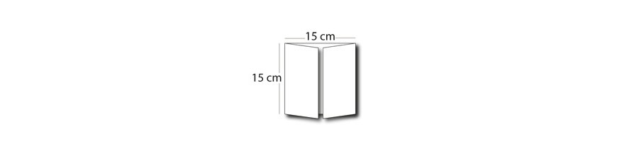 Faire-part triple volet carré 15x15cm / 30x15cm