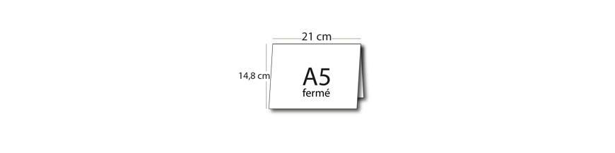 Calendrier A5 fermé / A4 ouvert