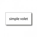 Carte de voeux simple volet