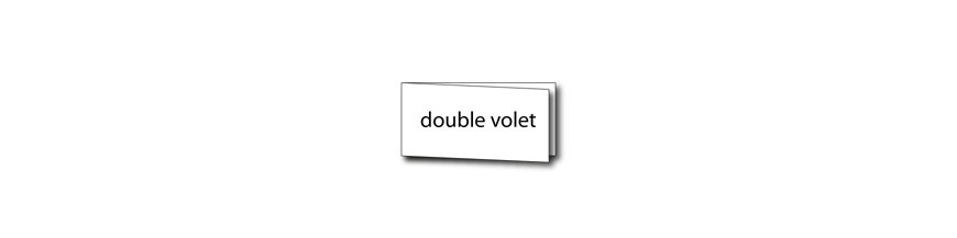 Carte de voeux double volet