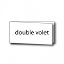 Carte de voeux double volet